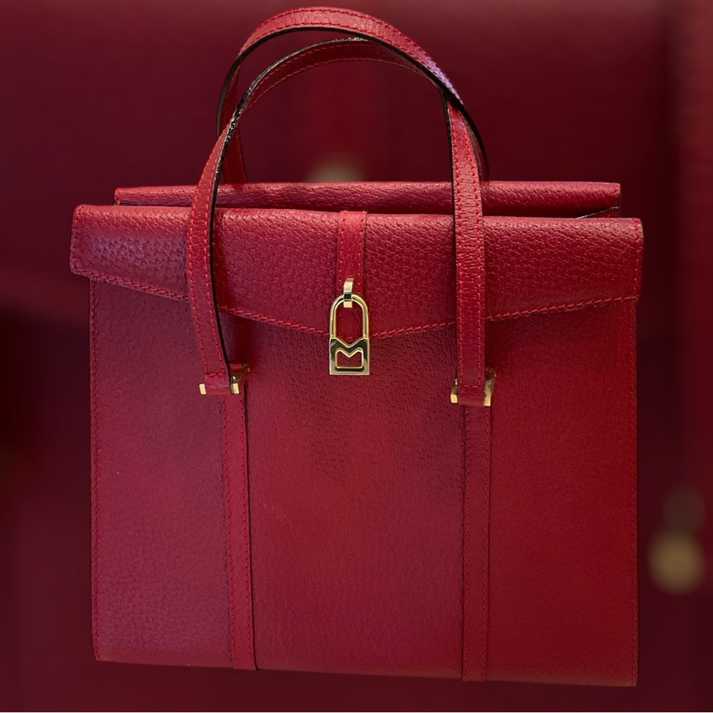 Michael Kors red pebbled leather purse, Excellent Condition